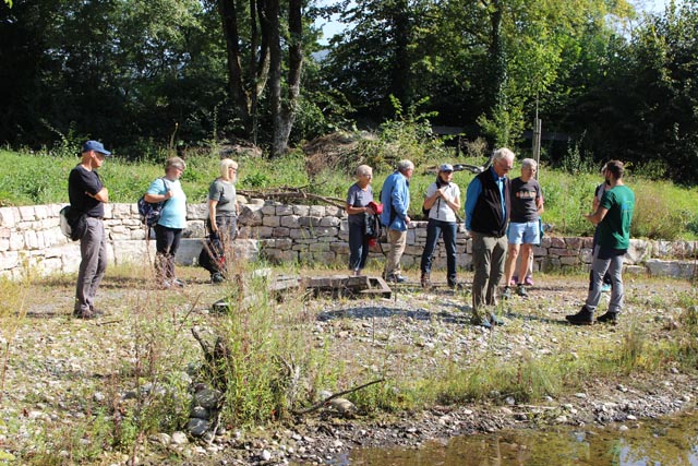Rundgang auf dem Erlebnispfad. Foto: Dieter Deiss