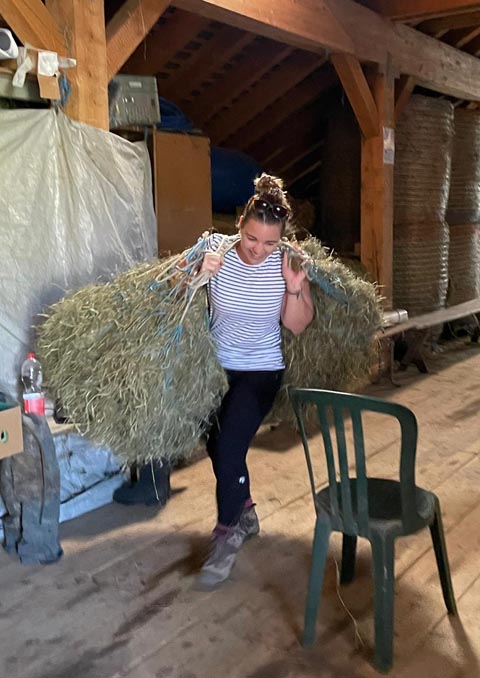 Wildheu-Tragen bei der Älplerolympiade. Foto: zVg