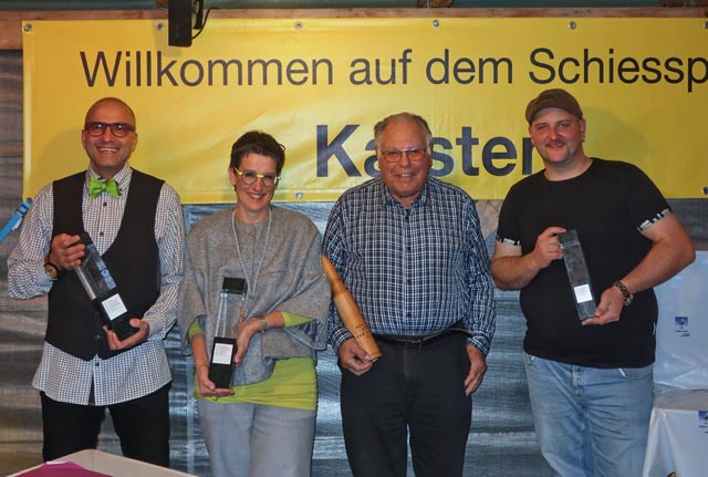 Von links: Alexander Buttazzo, Yvonne Csitei, Heini Dolder und Ruwen Bähler. Foto: zVg