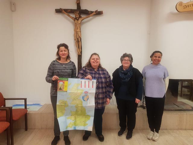 Das Vorbereitungsteam für den Weltgebetstag in Stein: Claudia Rehmann, Manuela Köchling, Conchetta Libonati, Flavia Ninfa (v.l.); nicht auf dem Bild: Verity Paul und Fabrice Müller. Foto: zVg