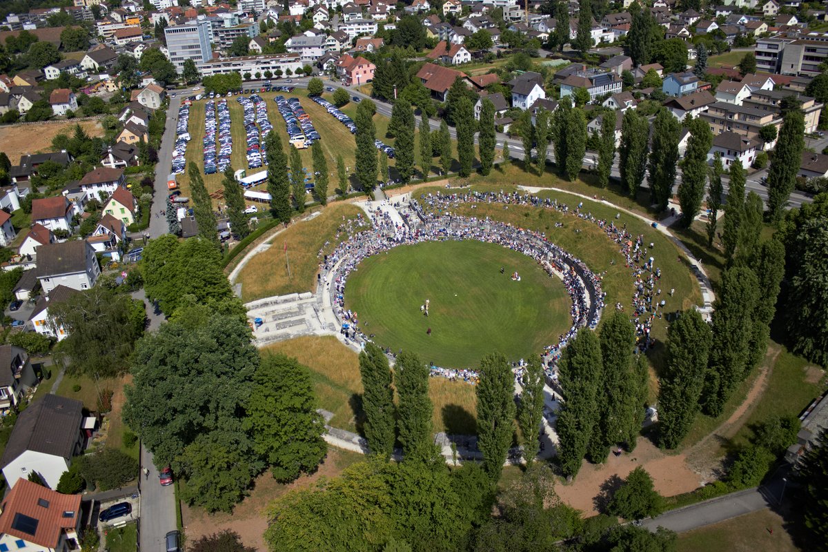 Das Amphietheater von Vindonissa. Foto: Museum