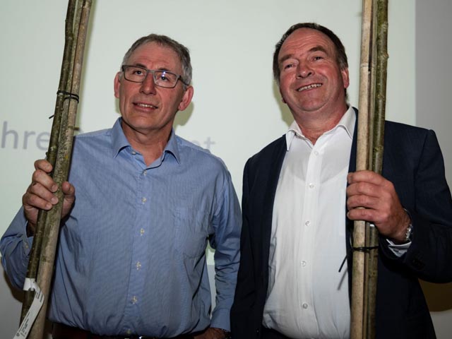 Die beiden neuen Ehrenmitglieder Daniel Schreiber und Alois Huber (von links). Foto: zVg