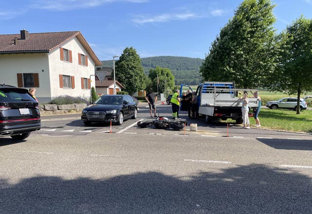 Unfall in Möhlin. Foto: Polizei Aargau