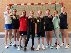 FU14-Juniorinnen des TSV Frick Handball suchen Verstärkung. Foto: zVg