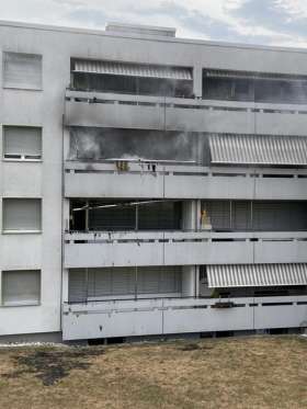 Grillbrand in Rheinfelden verläuft glimpflich. Foto: Polizei AG